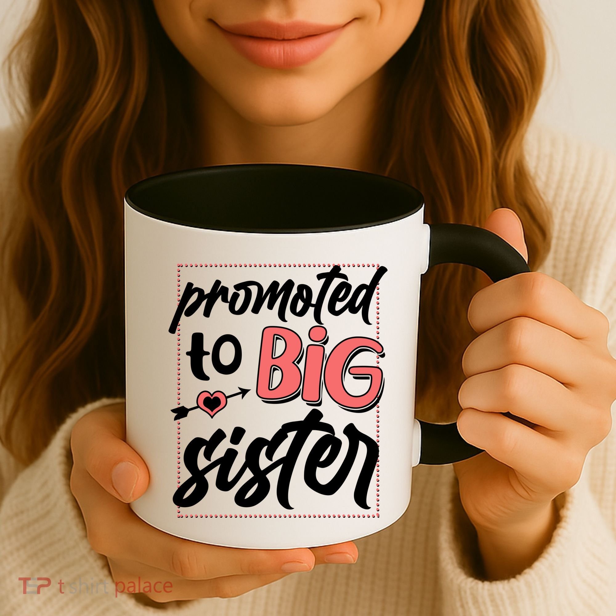Cute Promoted To BIG Sister Coffee Mug