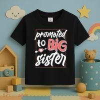Cute Promoted To BIG Sister Toddler T-Shirt thumb 3