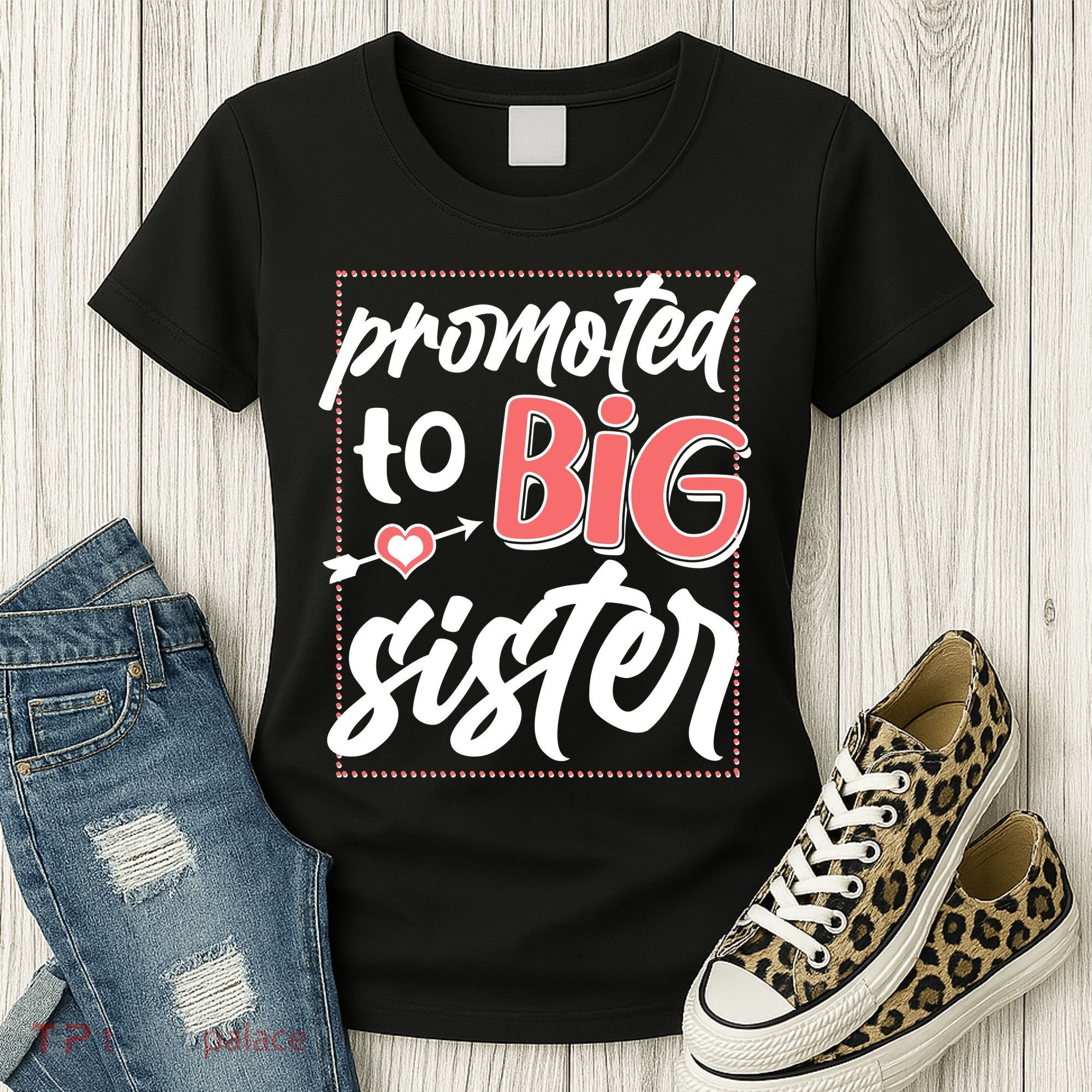 Cute Promoted To BIG Sister Women's T-Shirt
