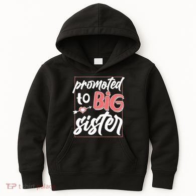 Cute Promoted To BIG Sister Kids Hoodie