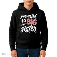 Cute Promoted To BIG Sister Kids Hoodie thumb 4