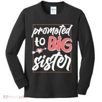 Cute Promoted To BIG Sister Kids Long Sleeve Shirt thumb 0