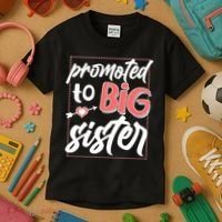 Cute Promoted To BIG Sister Kids T-Shirt thumb 3