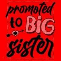 Cute Promoted To BIG Sister Santa Hat thumb 1