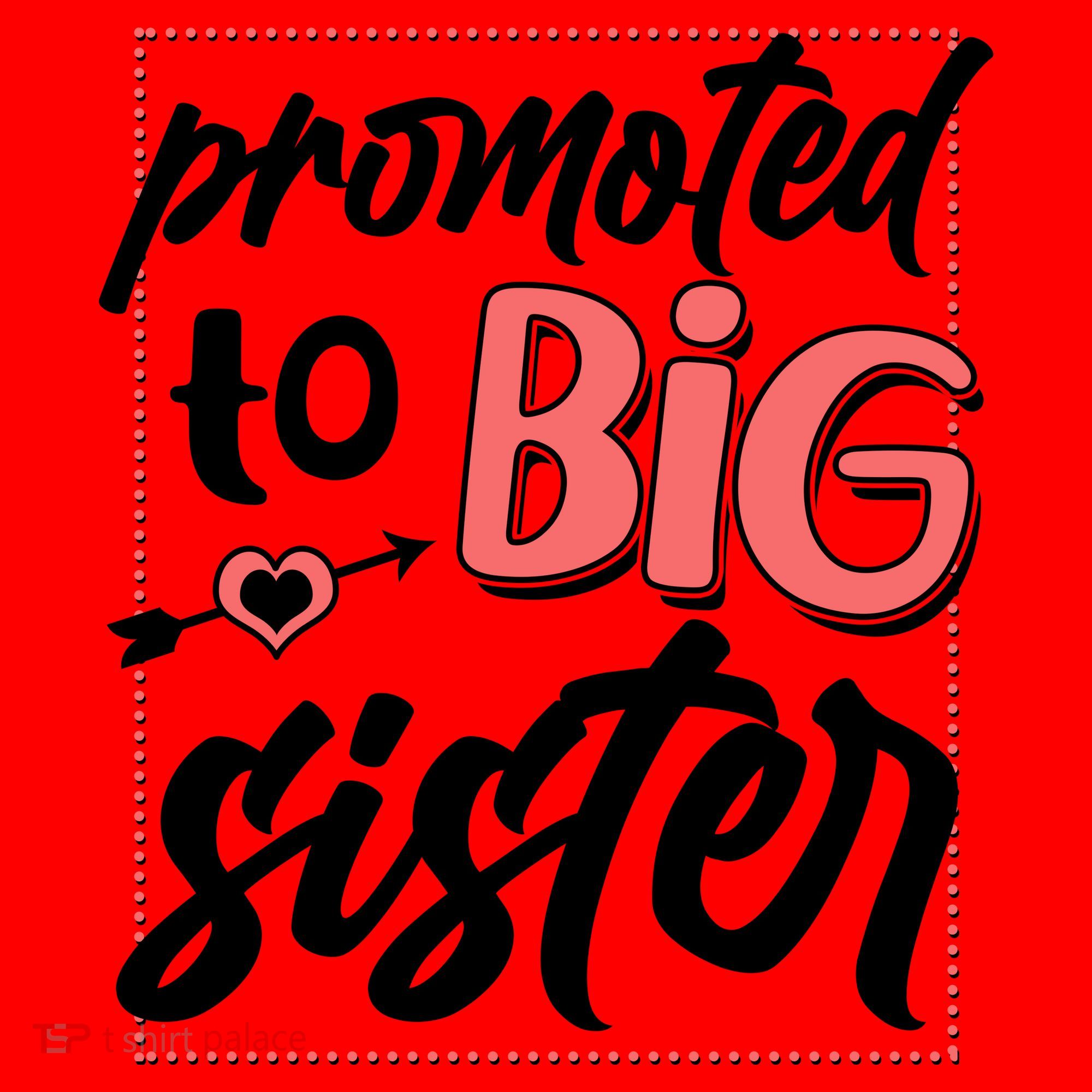 Cute Promoted To BIG Sister Santa Hat