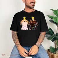 Cute Puppy and Kitten Christmas Lights Comfort Colors T-Shirt thumb 3
