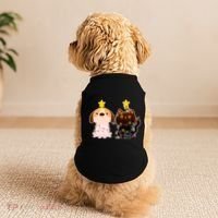 Cute Puppy and Kitten Christmas Lights Doggie Tank thumb 2
