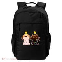 Cute Puppy and Kitten Christmas Lights Backpack thumb 0