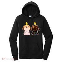 Cute Puppy and Kitten Christmas Lights Women's Hoodie thumb 0