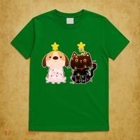 Cute Puppy and Kitten Christmas Lights T-Shirt thumb 5
