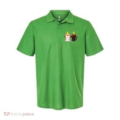 Cute Puppy and Kitten Christmas Lights Polo
