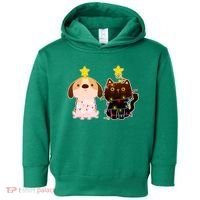 Cute Puppy and Kitten Christmas Lights Toddler Hoodie thumb 0