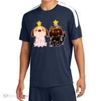 Cute Puppy and Kitten Christmas Lights Sport-Tek Competitor United Soccer Jersey thumb 0