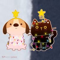 Cute Puppy and Kitten Christmas Lights Sport-Tek Competitor United Soccer Jersey thumb 4