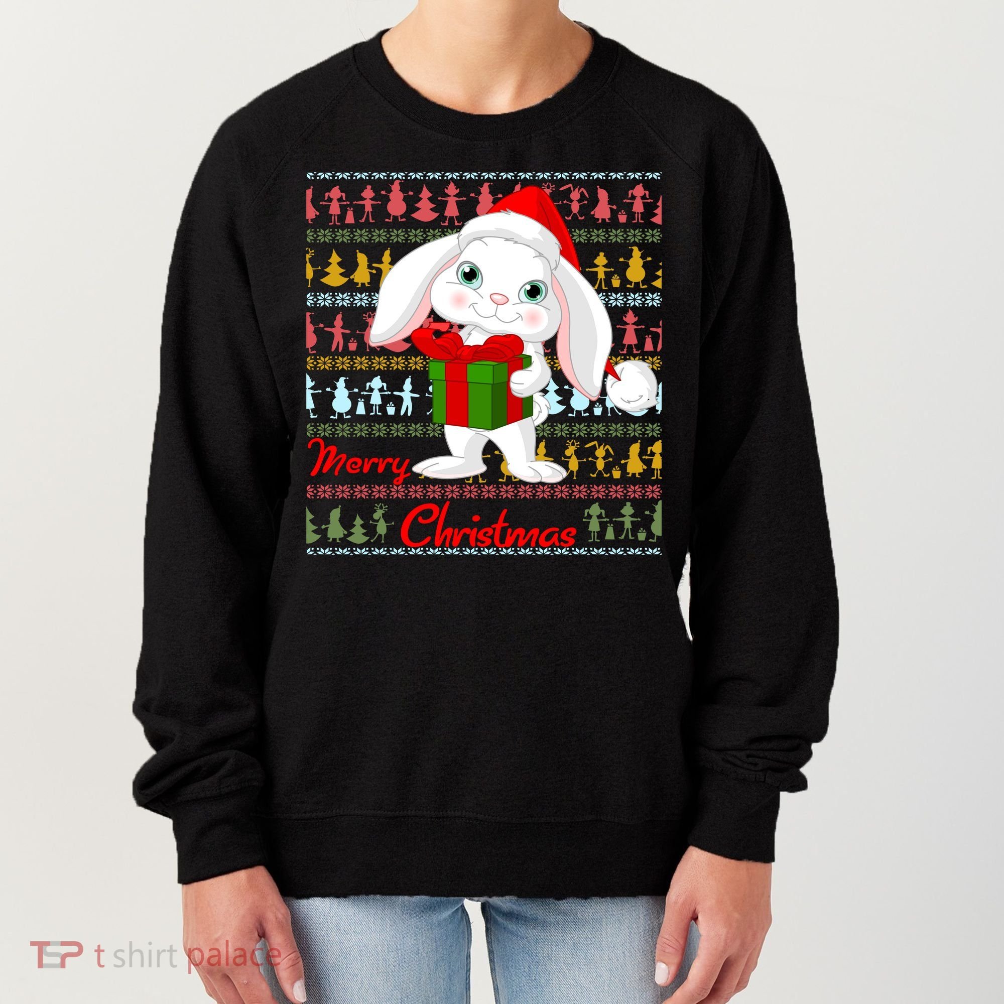 Cute Rabbit Ugly Christmas Sweater Women's Sweatshirt