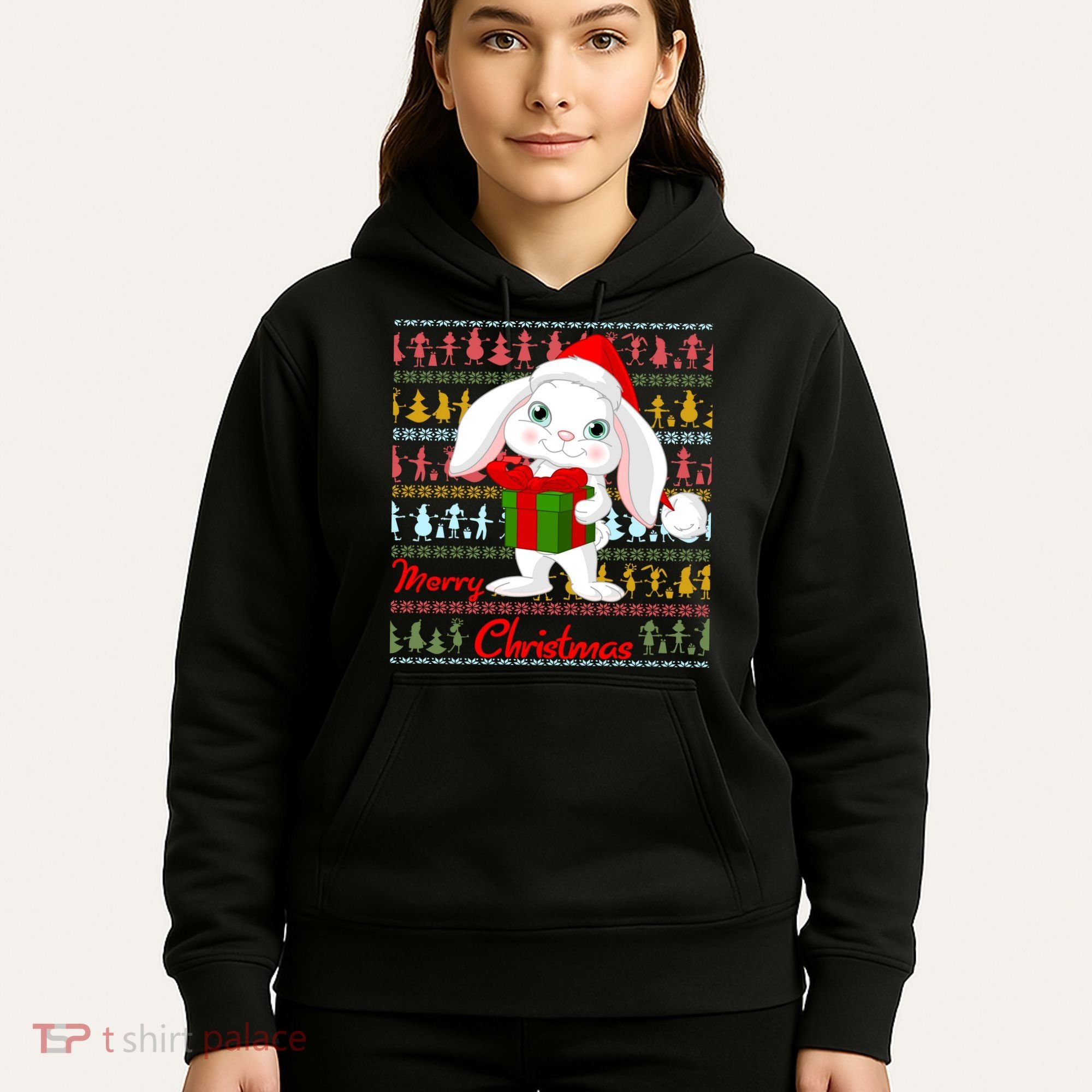 Cute Rabbit Ugly Christmas Sweater Hoodie