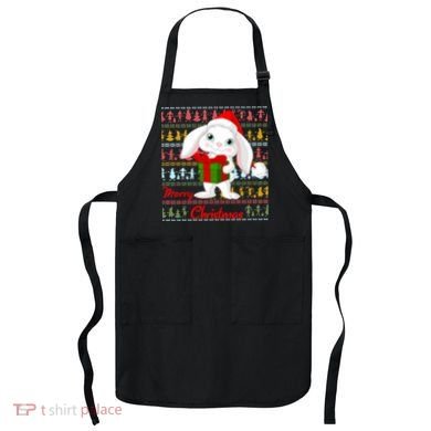 Cute Rabbit Ugly Christmas Sweater Apron