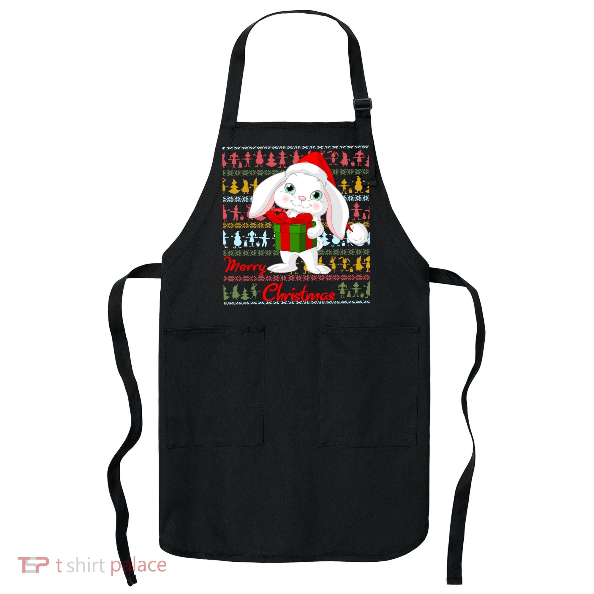 Cute Rabbit Ugly Christmas Sweater Apron