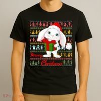 Cute Rabbit Ugly Christmas Sweater T-Shirt thumb 3