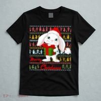 Cute Rabbit Ugly Christmas Sweater T-Shirt thumb 5