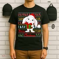 Cute Rabbit Ugly Christmas Sweater T-Shirt thumb 6