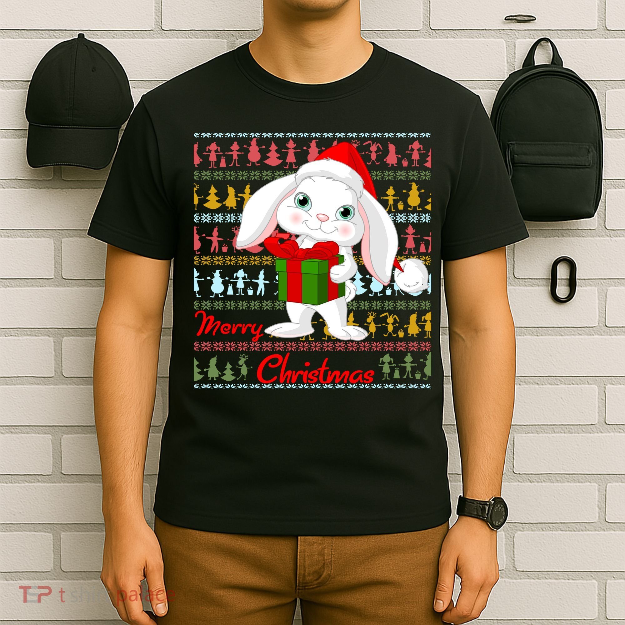 Cute Rabbit Ugly Christmas Sweater T-Shirt