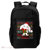 Cute Rabbit Ugly Christmas Sweater Backpack thumb 0