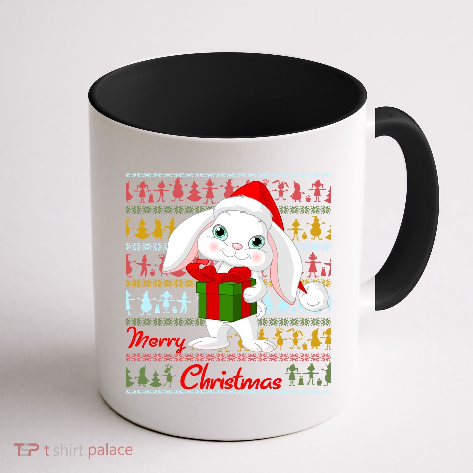 Cute Rabbit Ugly Christmas Sweater Coffee Mug