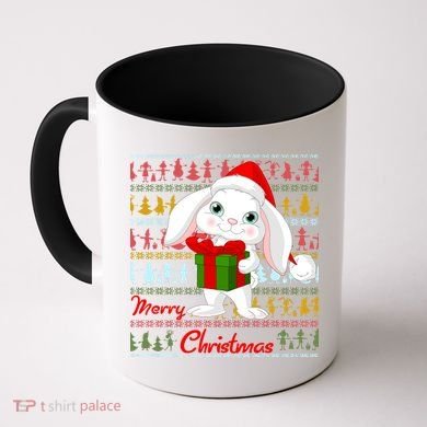 Cute Rabbit Ugly Christmas Sweater Coffee Mug