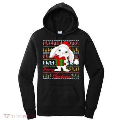 Cute Rabbit Ugly Christmas Sweater Women's Hoodie