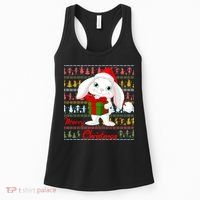 Cute Rabbit Ugly Christmas Sweater Women's Tank Top thumb 0