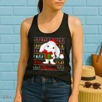 Cute Rabbit Ugly Christmas Sweater Women's Tank Top thumb 2
