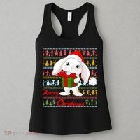 Cute Rabbit Ugly Christmas Sweater Women's Tank Top thumb 3