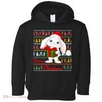 Cute Rabbit Ugly Christmas Sweater Toddler Hoodie thumb 0