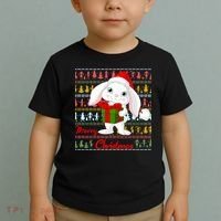 Cute Rabbit Ugly Christmas Sweater Toddler T-Shirt thumb 2