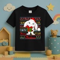Cute Rabbit Ugly Christmas Sweater Toddler T-Shirt thumb 3