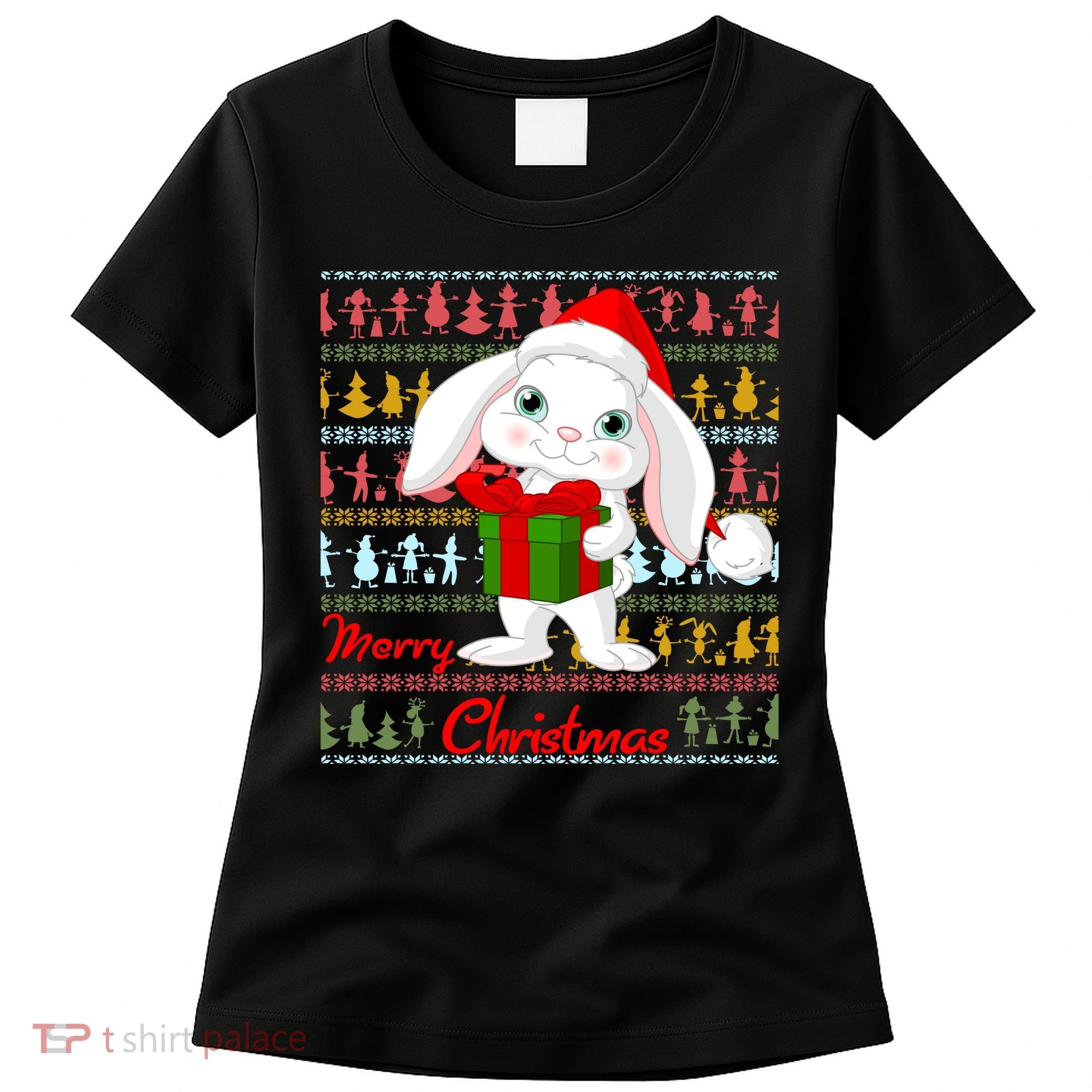 Cute Rabbit Ugly Christmas Sweater Women's T-Shirt