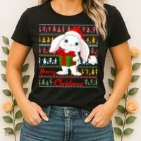 Cute Rabbit Ugly Christmas Sweater Women's T-Shirt thumb 2