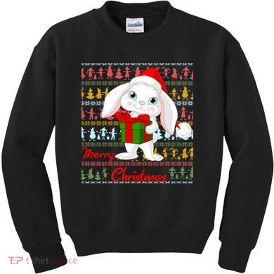 Cute Rabbit Ugly Christmas Sweater Kids Sweatshirt
