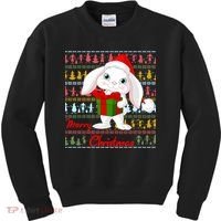 Cute Rabbit Ugly Christmas Sweater Kids Sweatshirt thumb 0