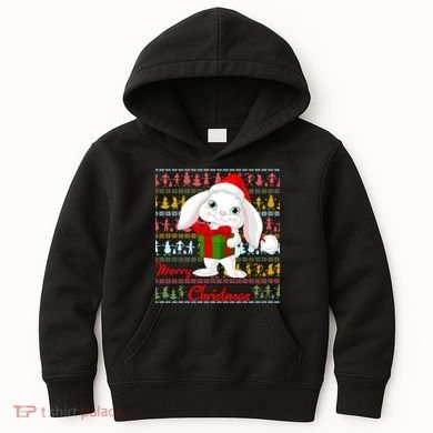 Cute Rabbit Ugly Christmas Sweater Kids Hoodie