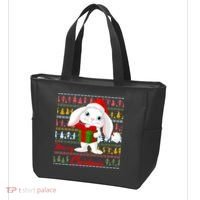 Cute Rabbit Ugly Christmas Sweater Tote Bag thumb 3