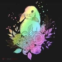 Cute Rainbow Pastel Easter Bunny Doggie Tank thumb 4