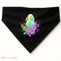 Cute Rainbow Pastel Easter Bunny USA-Made Doggie Bandana thumb 0