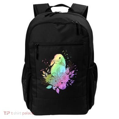 Cute Rainbow Pastel Easter Bunny Backpack