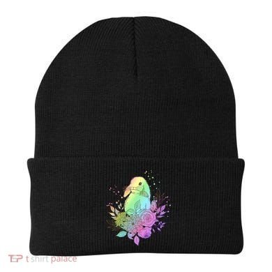 Cute Rainbow Pastel Easter Bunny Beanie