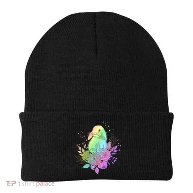 Cute Rainbow Pastel Easter Bunny Beanie
