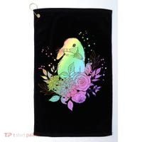 Cute Rainbow Pastel Easter Bunny Golf Towel thumb 0