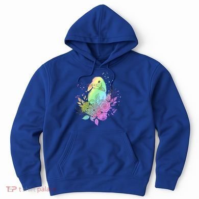 Cute Rainbow Pastel Easter Bunny Hoodie