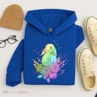 Cute Rainbow Pastel Easter Bunny Hoodie thumb 4